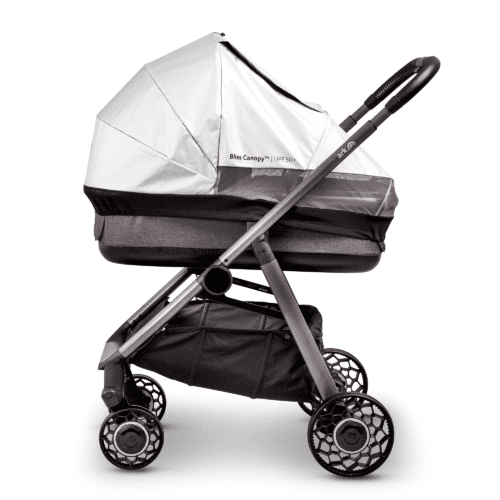 Keeping babies sun safe with the Bliss Canopy from Ark www.nursery