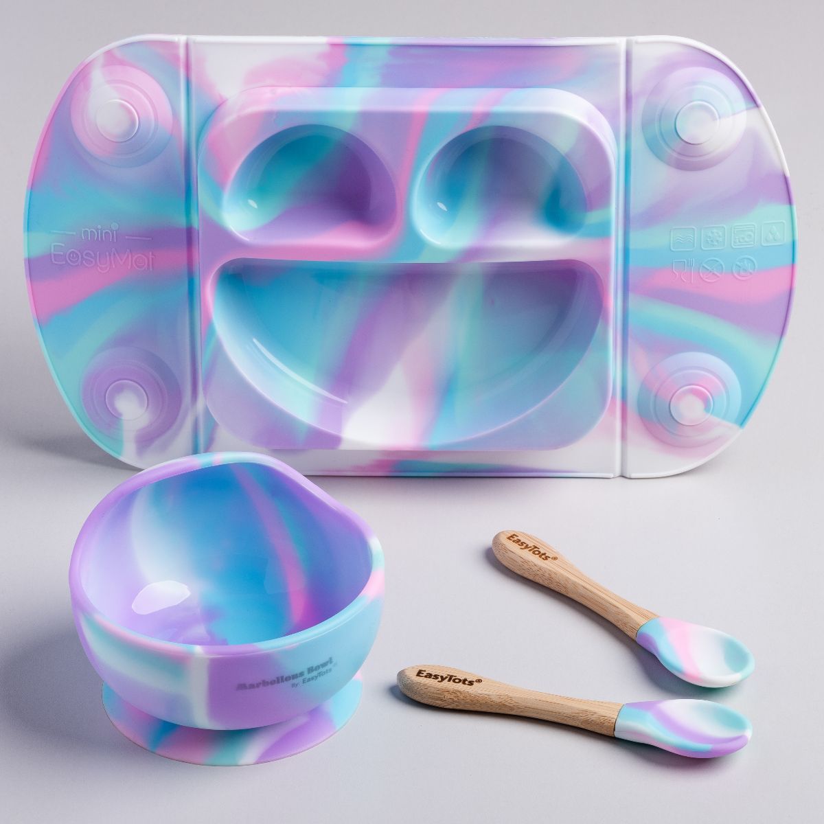 unicorn bowl feeding set